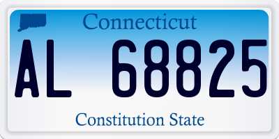 CT license plate AL68825