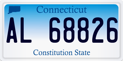 CT license plate AL68826