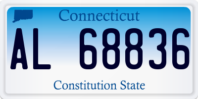CT license plate AL68836