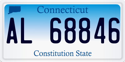 CT license plate AL68846