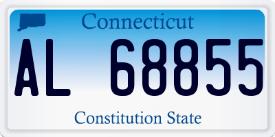 CT license plate AL68855