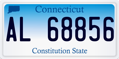 CT license plate AL68856