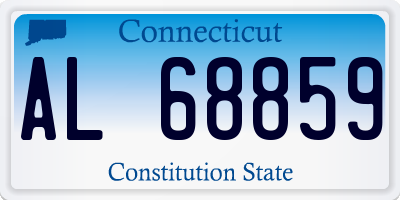 CT license plate AL68859