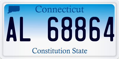 CT license plate AL68864