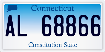 CT license plate AL68866