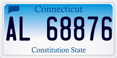 CT license plate AL68876