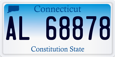 CT license plate AL68878