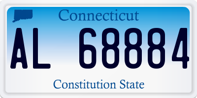 CT license plate AL68884