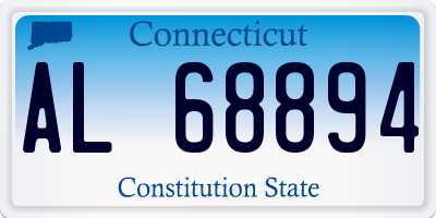 CT license plate AL68894