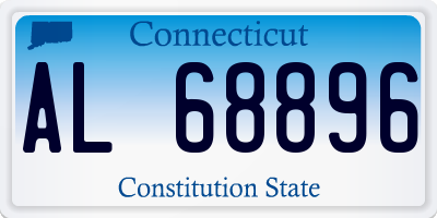 CT license plate AL68896