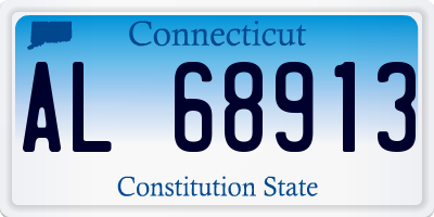 CT license plate AL68913