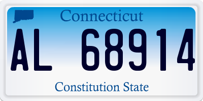 CT license plate AL68914