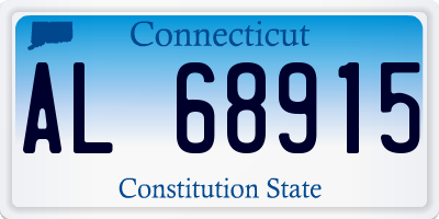 CT license plate AL68915