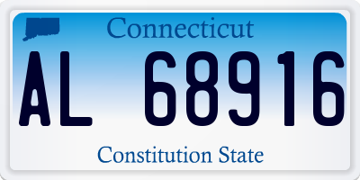 CT license plate AL68916