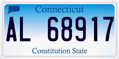 CT license plate AL68917