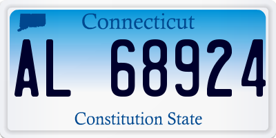 CT license plate AL68924