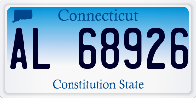 CT license plate AL68926