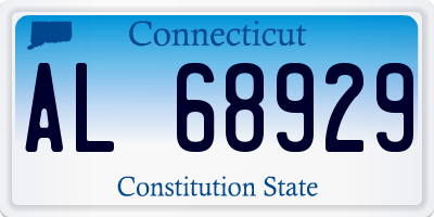 CT license plate AL68929