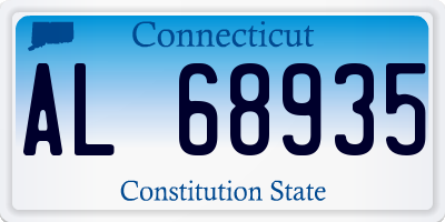 CT license plate AL68935