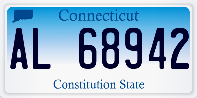 CT license plate AL68942