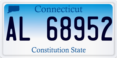 CT license plate AL68952