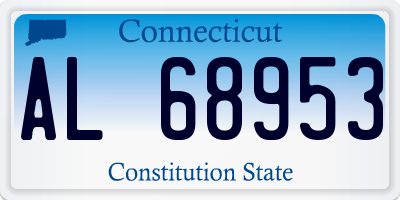 CT license plate AL68953