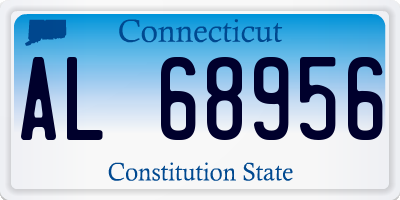 CT license plate AL68956