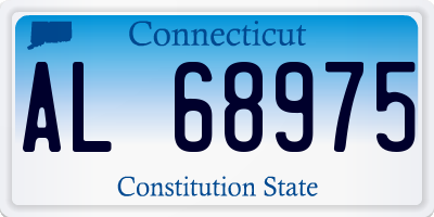 CT license plate AL68975
