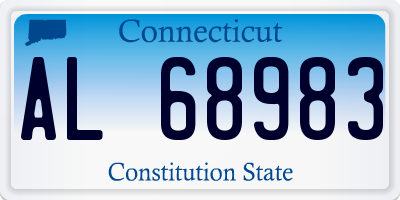 CT license plate AL68983