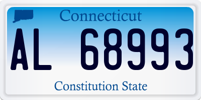 CT license plate AL68993