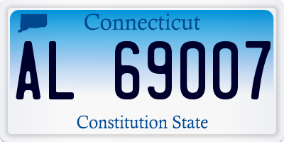 CT license plate AL69007