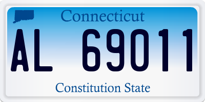 CT license plate AL69011