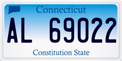 CT license plate AL69022