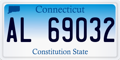 CT license plate AL69032