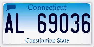 CT license plate AL69036