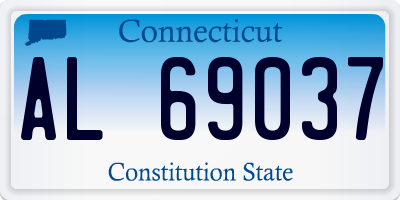 CT license plate AL69037