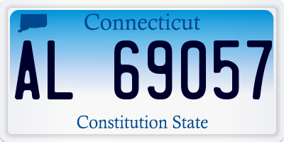 CT license plate AL69057