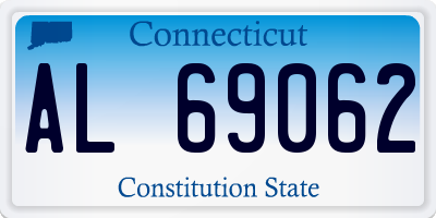 CT license plate AL69062