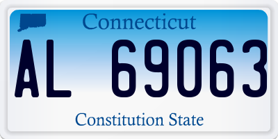 CT license plate AL69063