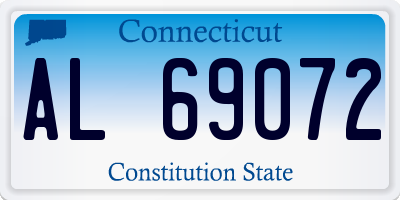 CT license plate AL69072