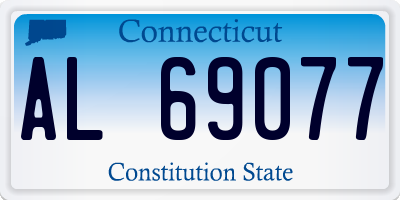CT license plate AL69077