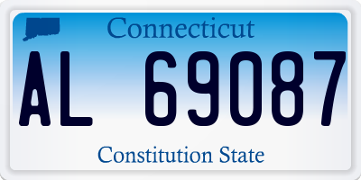 CT license plate AL69087
