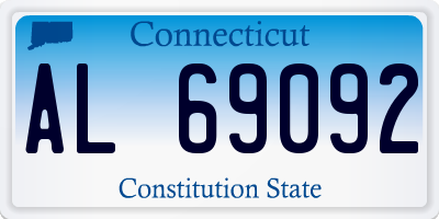 CT license plate AL69092