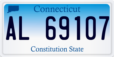 CT license plate AL69107