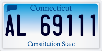 CT license plate AL69111