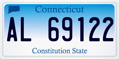 CT license plate AL69122