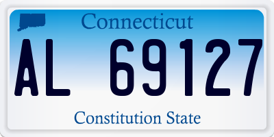 CT license plate AL69127