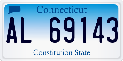 CT license plate AL69143