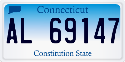 CT license plate AL69147