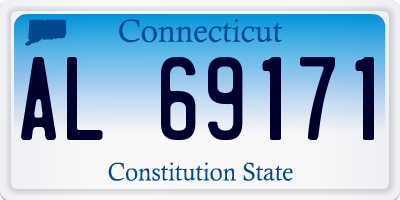 CT license plate AL69171